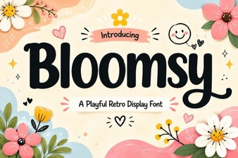 Bloomsy Font for Creative Design Projects