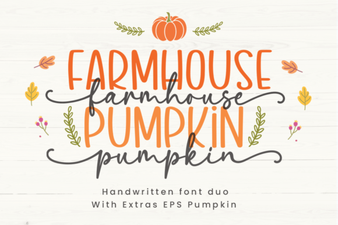 Farmhouse Pumpkin Font Diy Projects