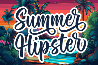 Creative Summer Fonts for Hipster Design Projects
