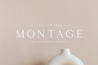 The Montage Font for Creative Typography Projects