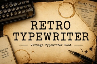 Craft Vintage Documents with a Classic Typewriter Font