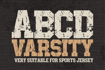 Design Projects with the Abcd Varsity Font